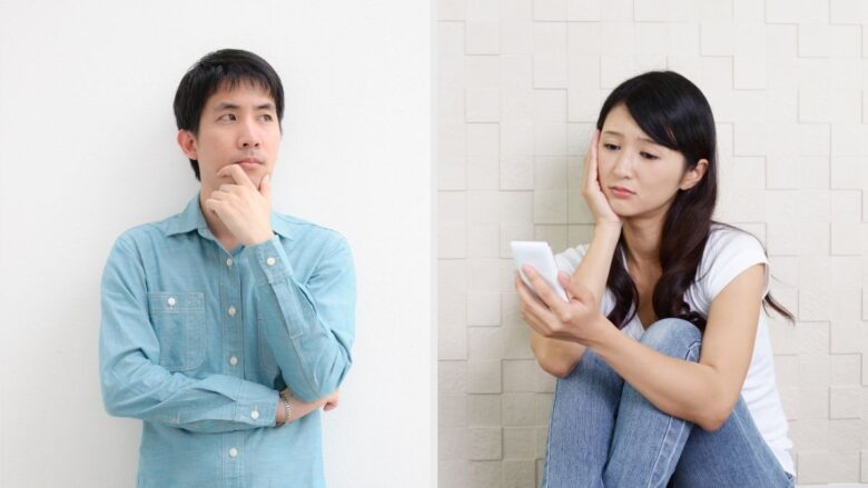 パパ活で相手と出会う方法を考える男女のイメージ