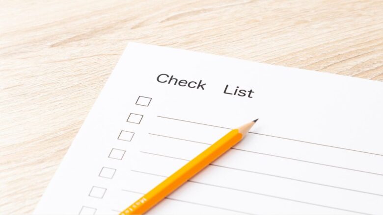 身バレを防ぐためのチェックリストのイメージ