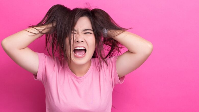 キレやすい女性のイメージ