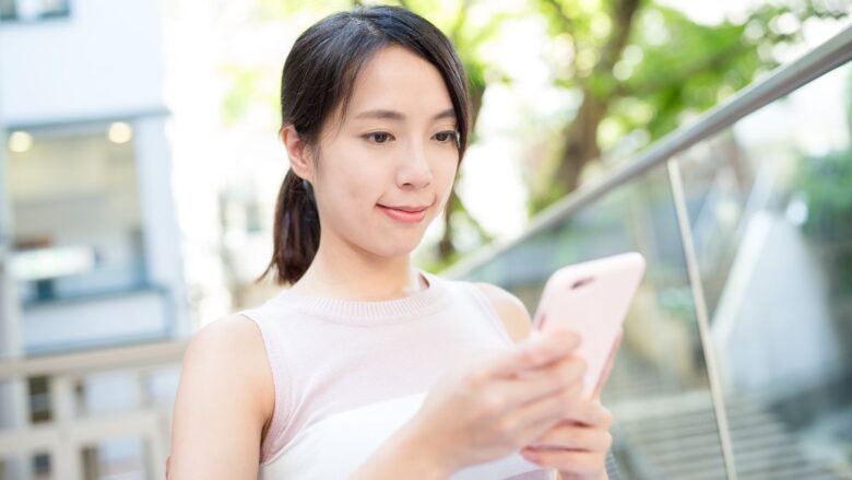 PJに登録する女性のイメージ