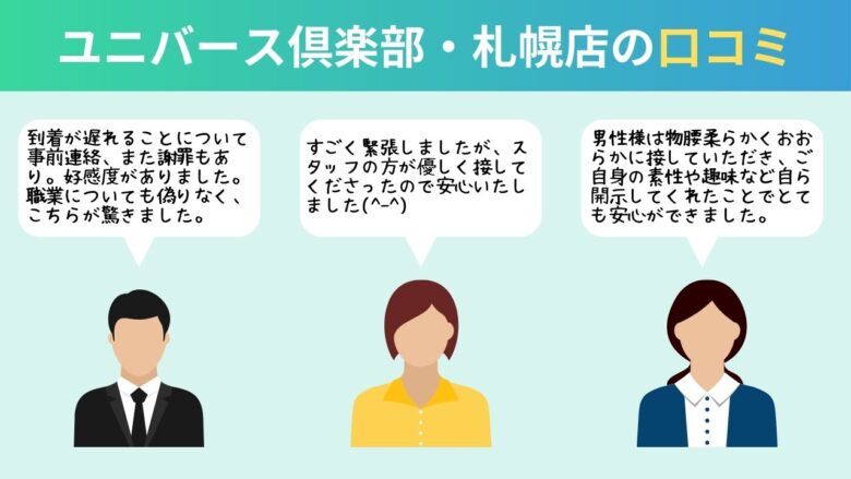 ユニバース倶楽部・札幌店の口コミ