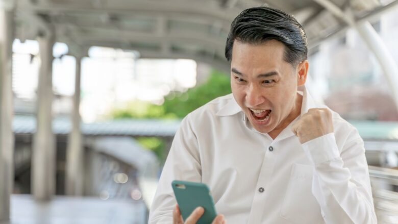 自分に合ったパパ活アプリをが見つかった男性のイメージ