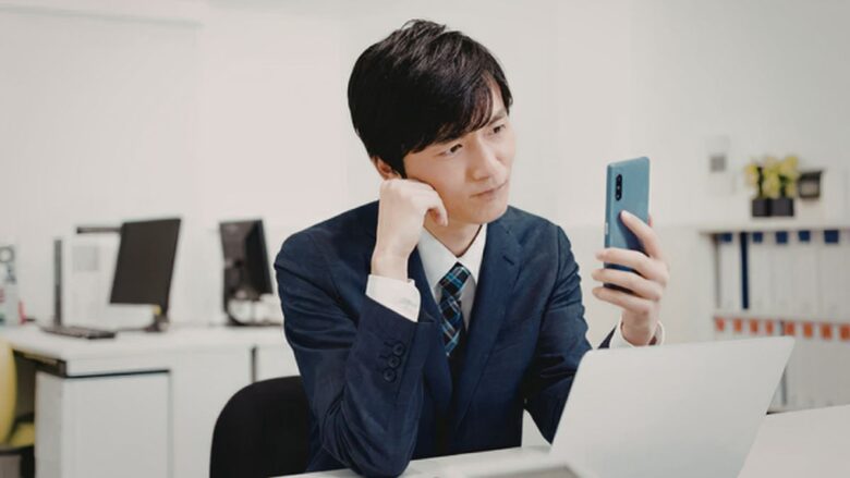 パパ活の顔合わせ後に相手への連絡をしない男性のイメージ