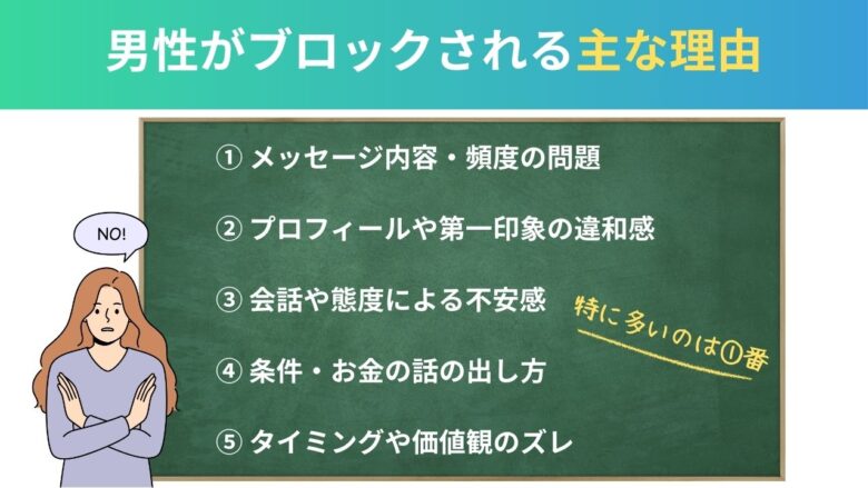 男性がブロックされる主な理由まとめ