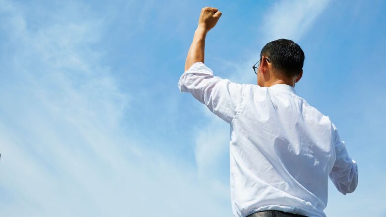 自分に合った選択肢が決まった男性